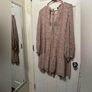 H&M chiffon floral smock dress